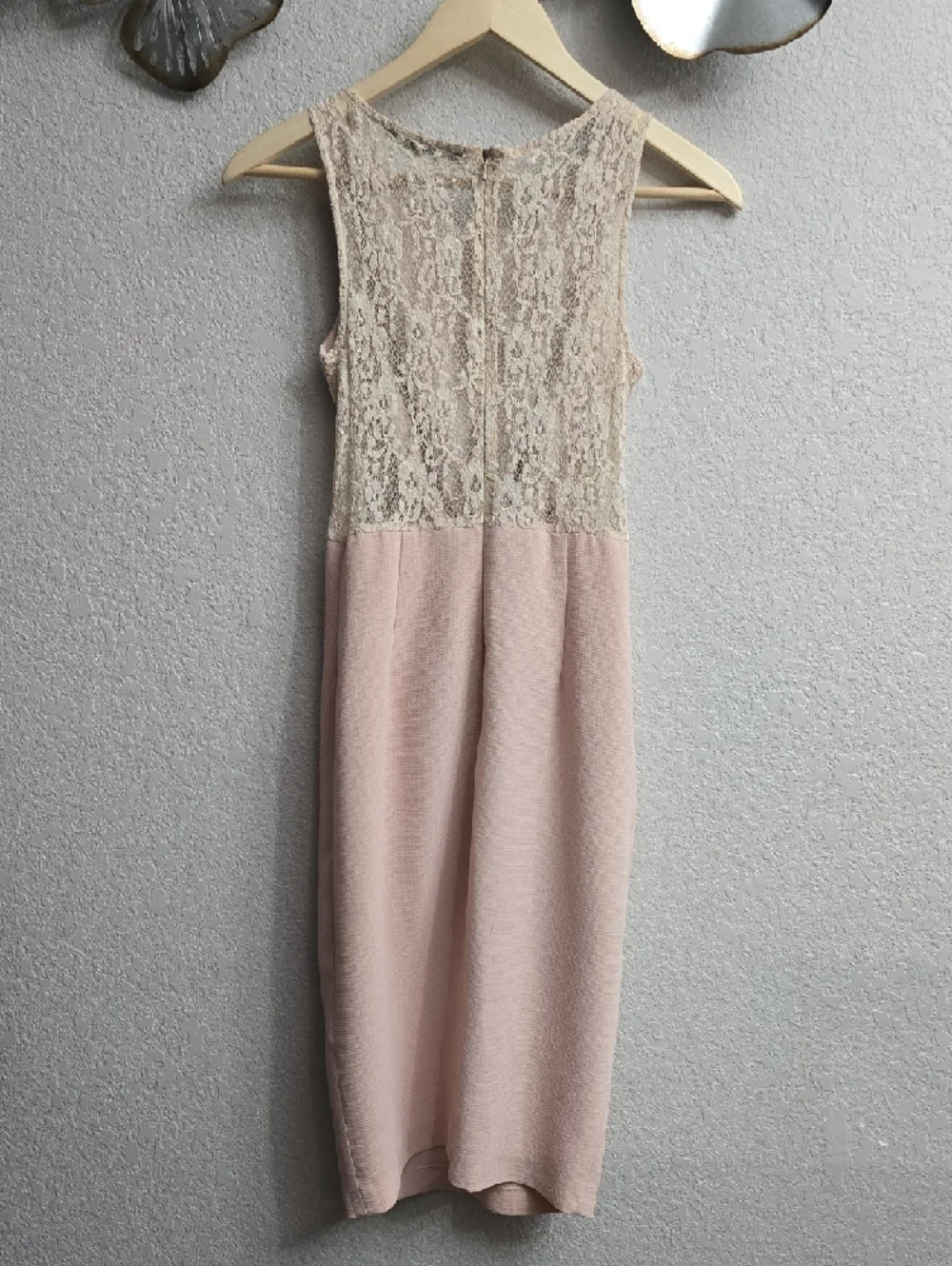Badgley Mischka Blush Pink Sheath Dress "He Makes Me Blush" - Picture 4 of 6